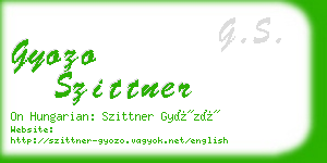 gyozo szittner business card